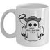 Happy Halloween Y'all, Cowboy Ghost, White Coffee Mug